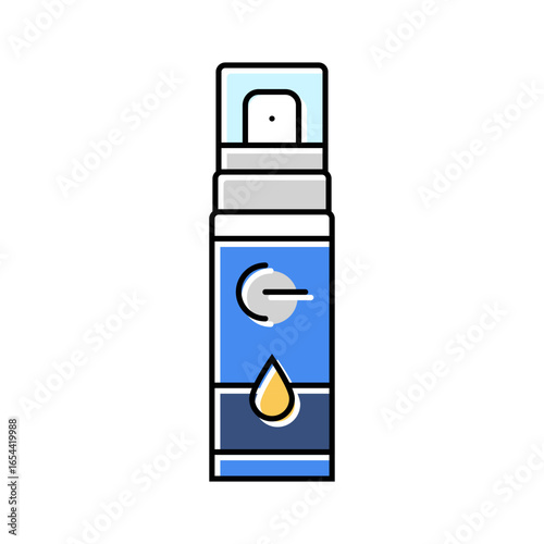 moisturizer jar men cosmetic color icon vector illustration