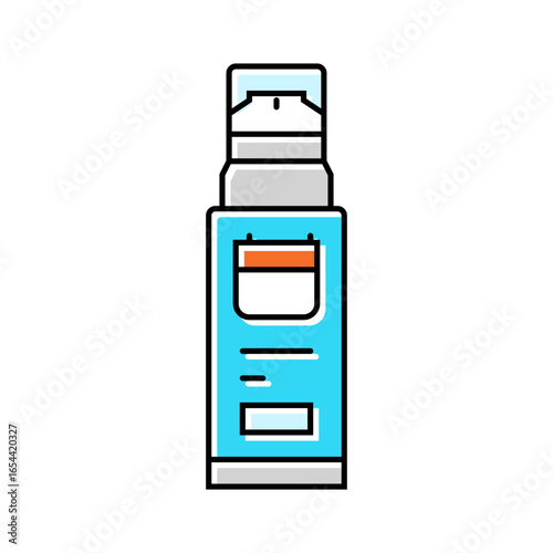anti aging cream men cosmetic color icon vector illustration