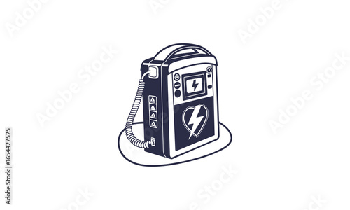 Medical Defibrillator Illustration
