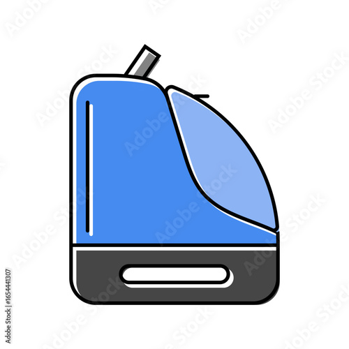 boot bag snowboard color icon vector illustration