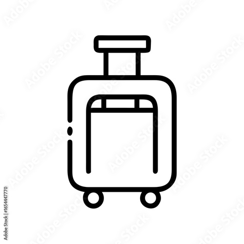 luggage hand drawing icon for web and graphic design