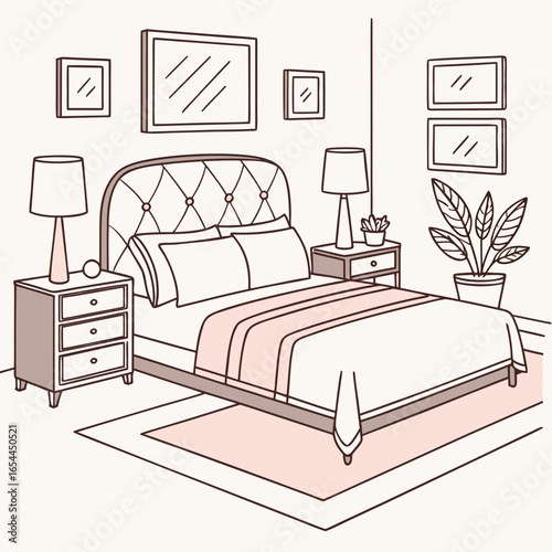 modern bedroom interior