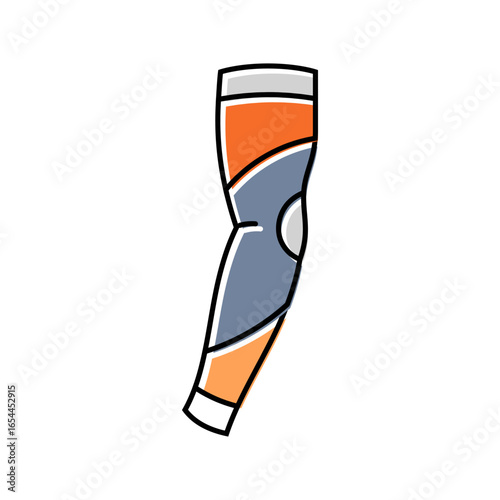 arm sleeves running accessories color icon vector illustration
