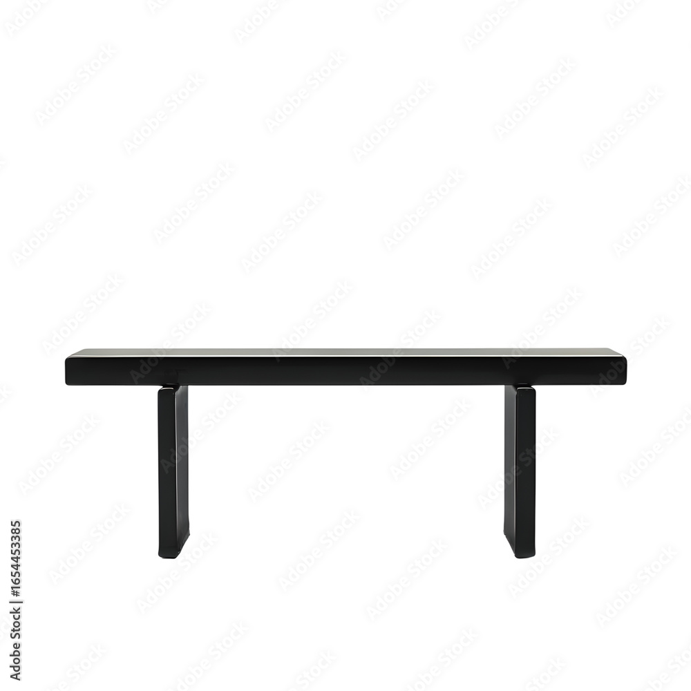 black bench isolated on transparent background black bench isolated on transparent background