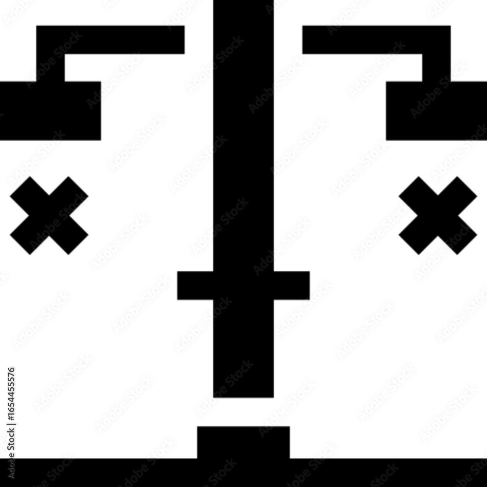 Obraz premium No Beach Shower Icon