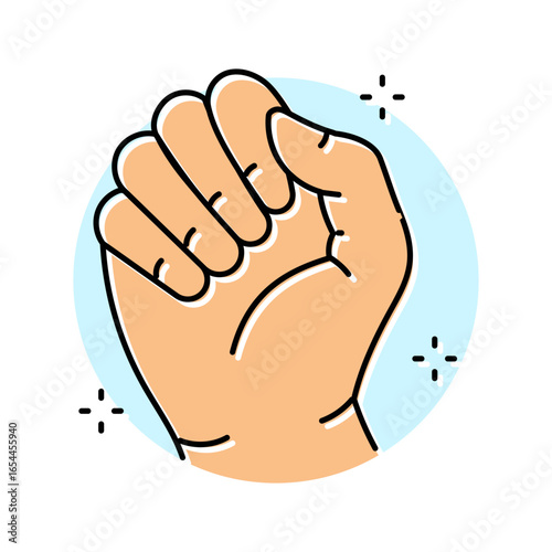 maintain proper nail hygiene color icon vector illustration