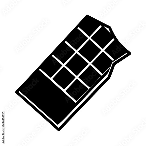 chocolate bar isolated on white