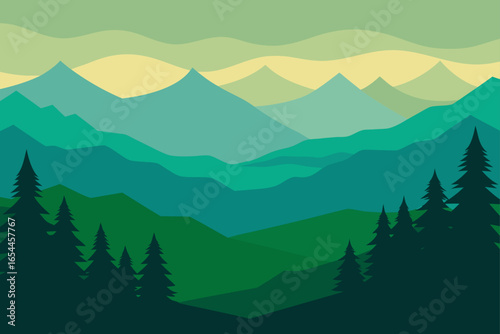 mountain landscape in the mountains
