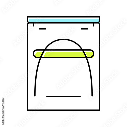 archwire orthodontist color icon vector illustration