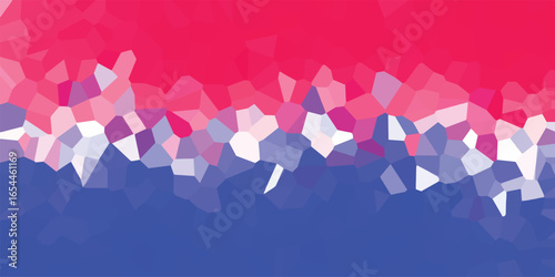 Abstract mosaic background in bisexual pride colors geometric texture for diverse representation and inclusive design concepts