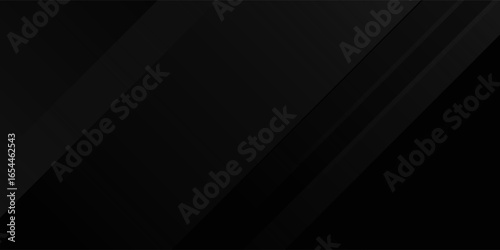 Black abstract background. Elegant dark diagonal shape elements.