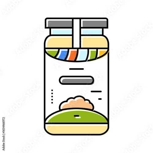 tahini condiment color icon vector illustration