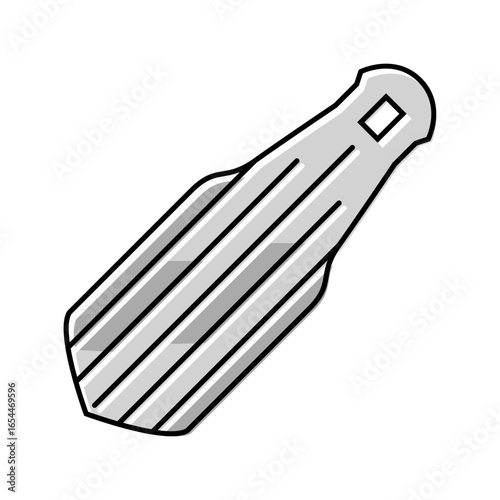 straws titanium ultralight color icon vector illustration