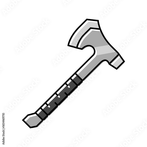 wire saw titanium ultralight color icon vector illustration
