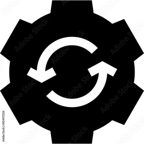 Refresh or reload icon for technology concepts