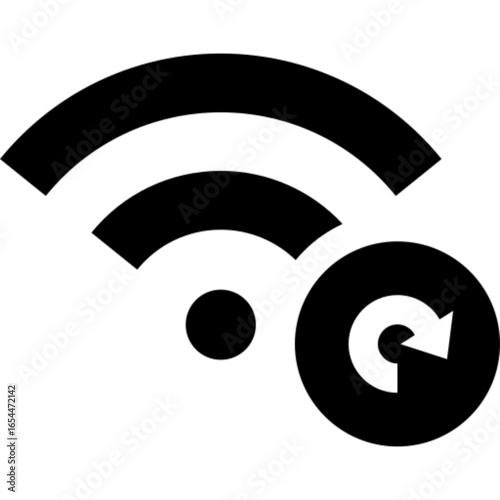 Refresh data or reload icon for technology concepts