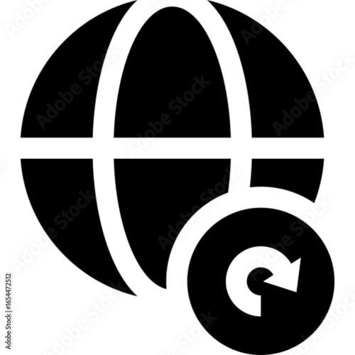 Refresh data or reload icon for technology concepts