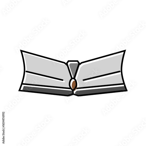 snow plow tractor color icon vector illustration