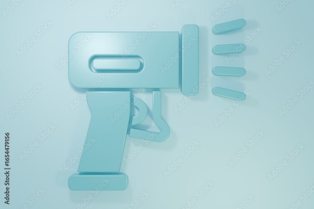 Blue Scanner scanning bar code icon isolated on blue background. Barcode label sticker. Identification for delivery with bars. Minimalism concept. 3D render illustration Blue Scanner scanning bar code icon isolated on blue background. Barcode label sticker. Identification for delivery with bars. Minimalism concept. 3D render illustration
