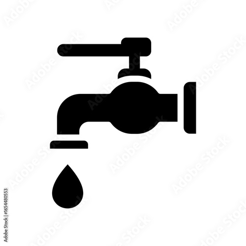 Tap Icon Vector Illustration Glyph Version
