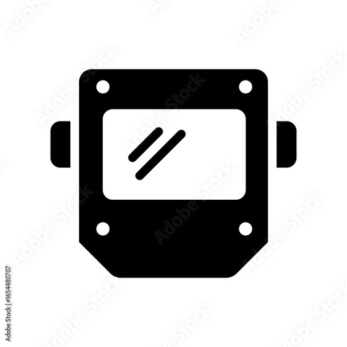 Welder Icon Vector Illustration Glyph Version