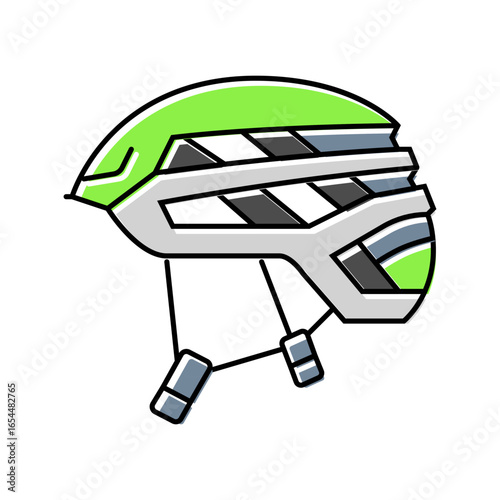helmet rock climbing color icon vector illustration