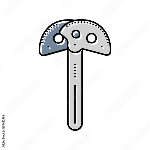 camming devices cams color icon vector illustration
