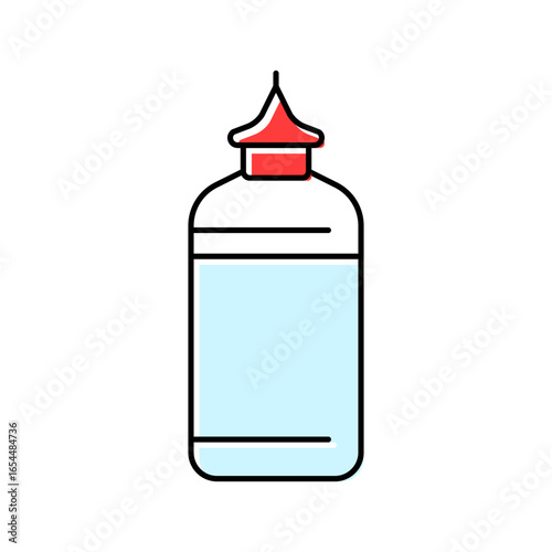 vaccine dropper color icon vector illustration