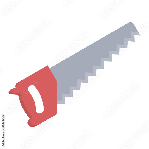 Saw Icon Vector Illustration Flat Version