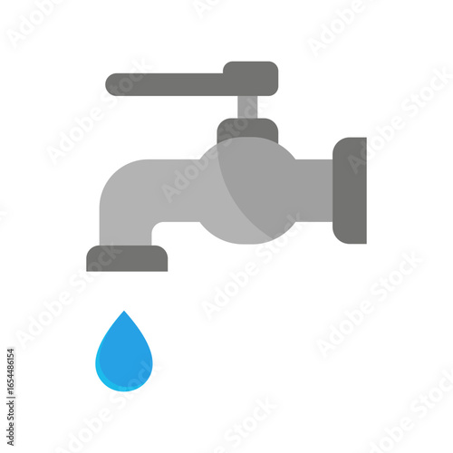 Tap Icon Vector Illustration Flat Version
