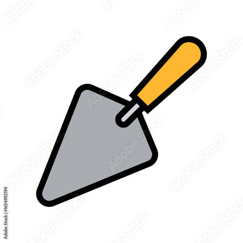 Trowel Icon Vector Illustration Color Version