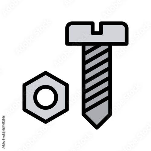 Bolt Icon Vector Illustration Color Version