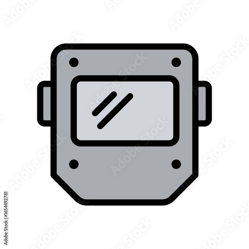 Welder Icon Vector Illustration Color Version