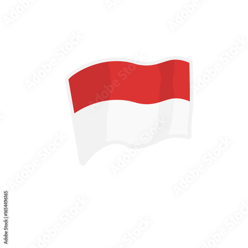Free Download Illustration of the Indonesian National Flag - GFXLoad