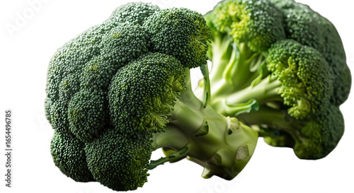 broccoli on white