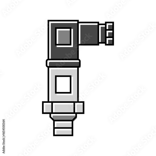 pressure sensor module color icon vector illustration