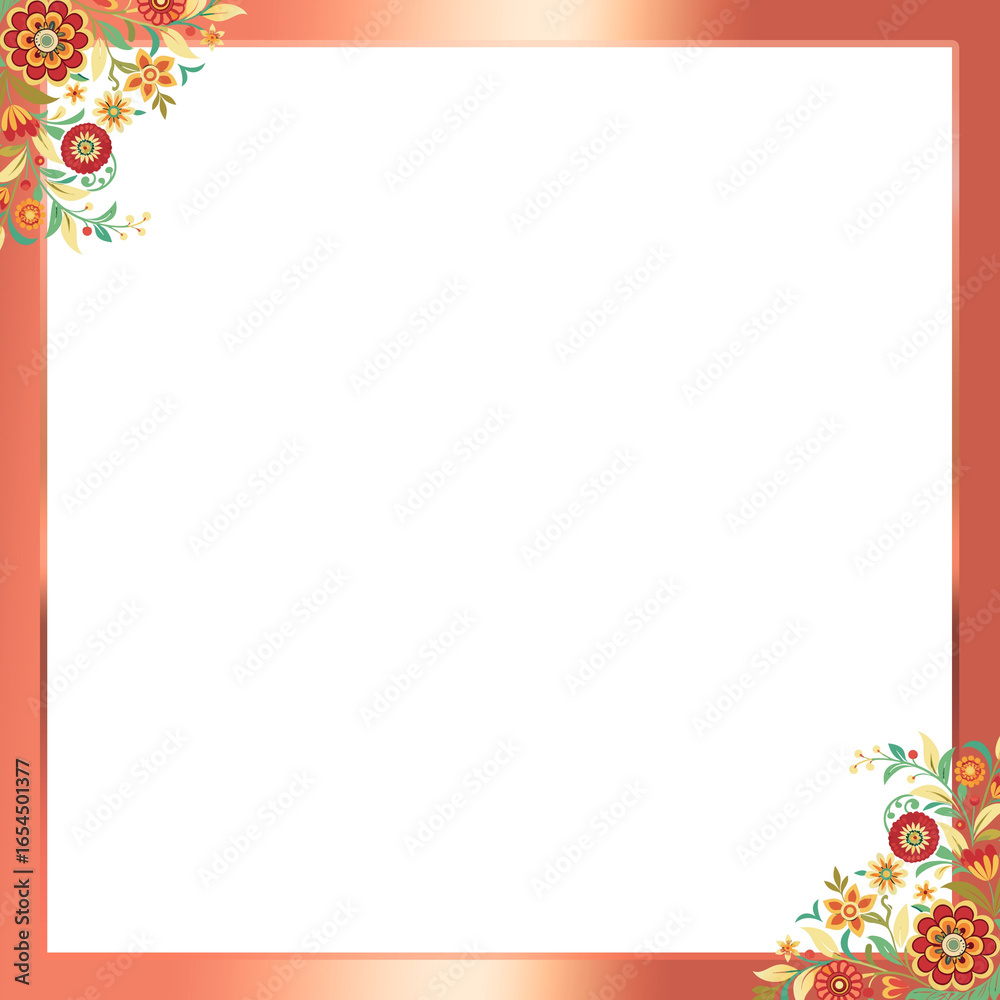Obraz premium seamless pattern with floral elements
