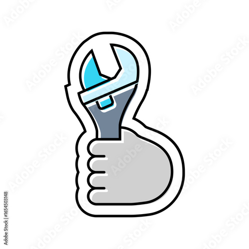 assembly required color icon vector illustration