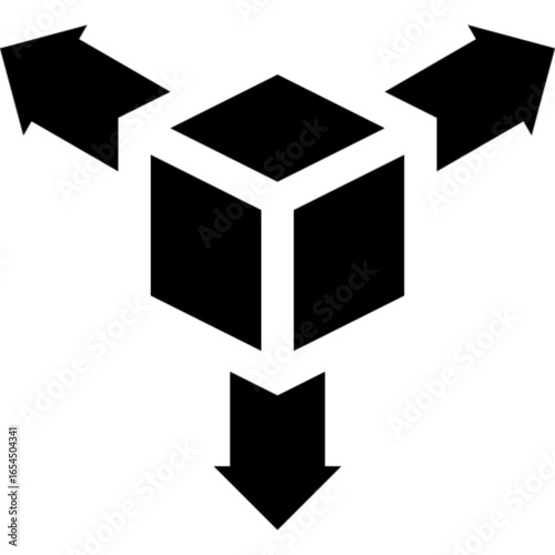 Three Dimensional Vector Icon