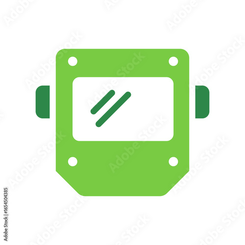 Welder Icon Vector Illustration Green Version
