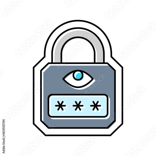 tamper proof color icon vector illustration