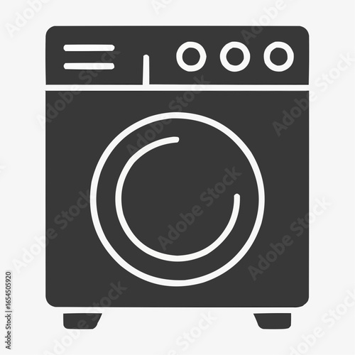 washing machine icon vector