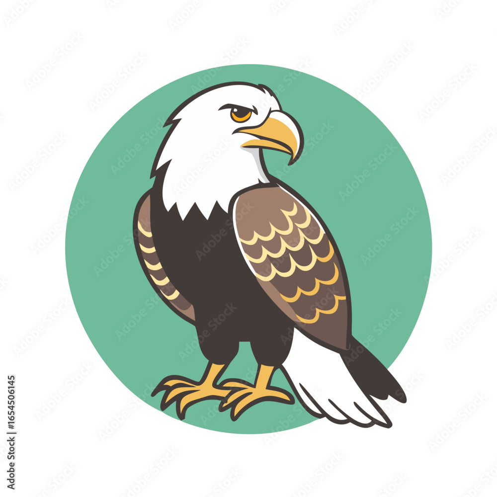 Obraz premium A Carton Of An Eagle