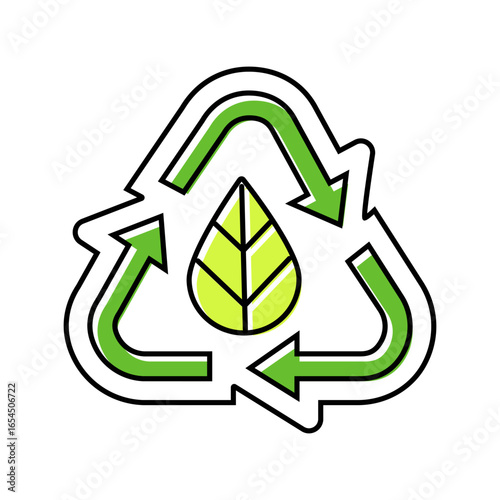 sustainable sourcing color icon vector illustration
