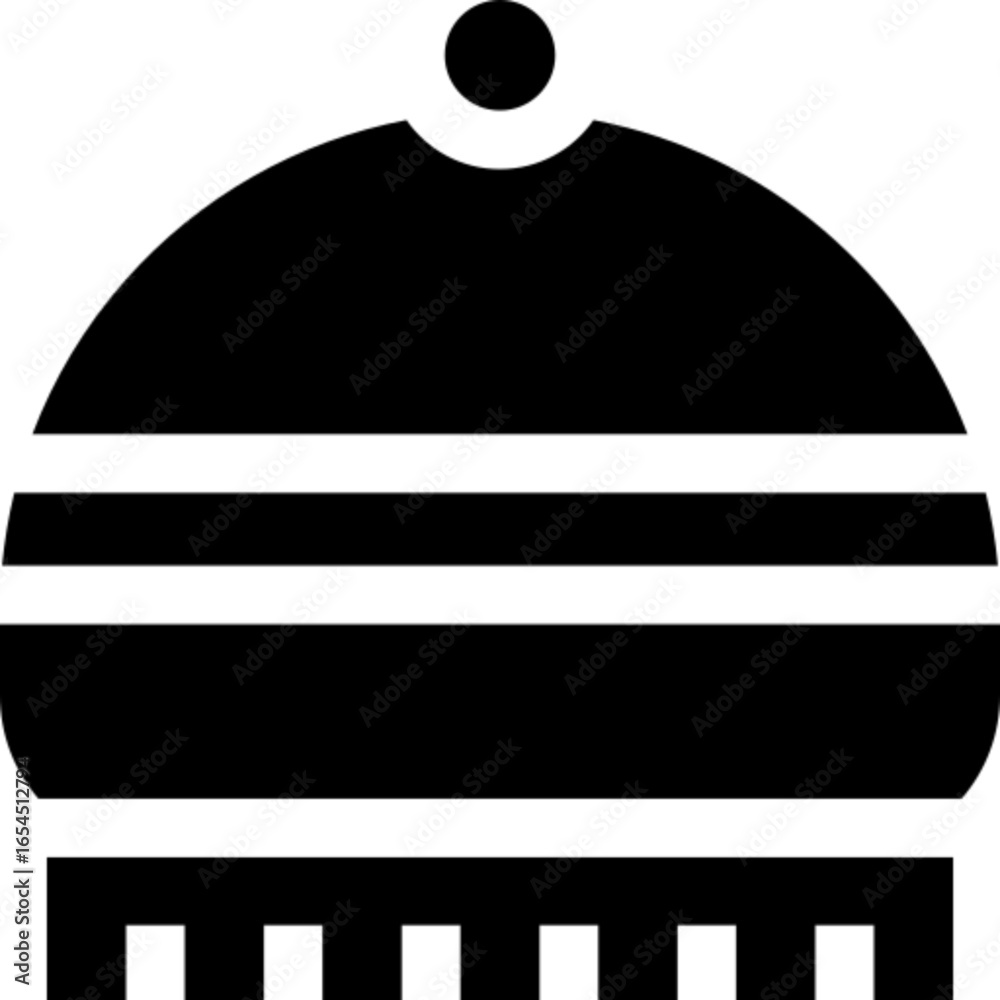 Obraz premium Winter Hat Vector Icon