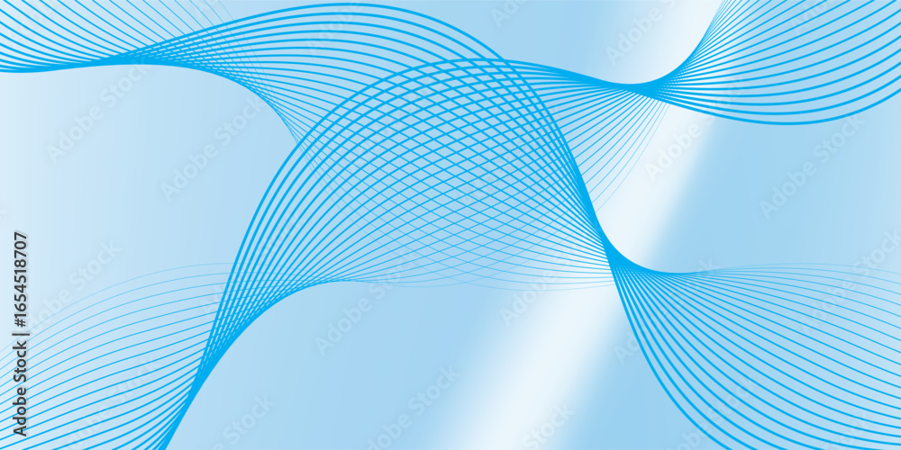 Fototapeta premium Aesthetic clear blue sky set. Summer season blue pastel colored vertical vector banner. Blurred sky gradient background. Simple soft light backdrop. Gradient template design good art