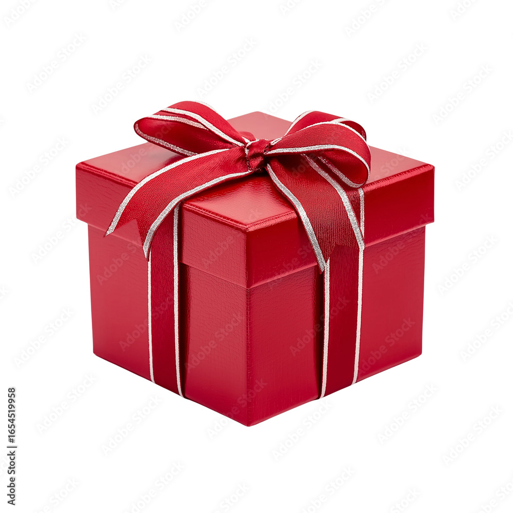 Obraz premium Christmas Gift box on Transparent Background
