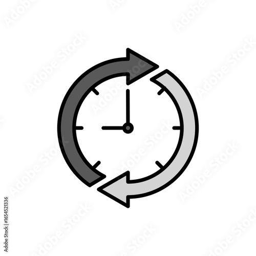 Long Term Icon Vector Illustration Color Version