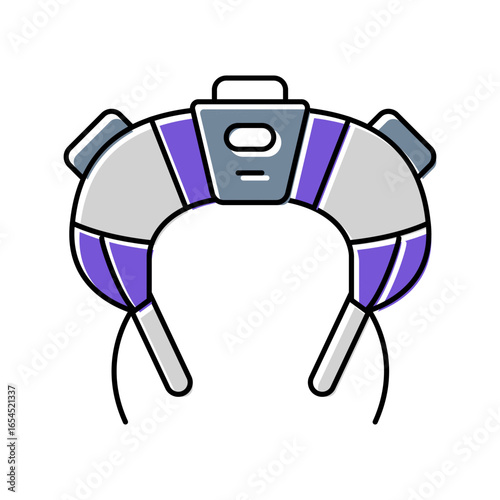 bulgarian bag functional fitness color icon vector illustration