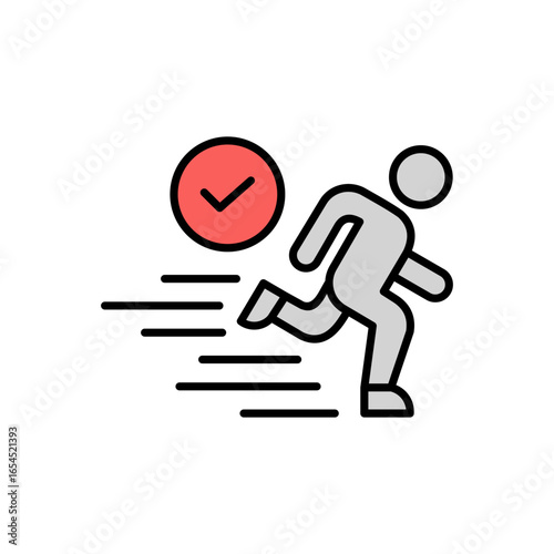 Action Icon Vector Illustration Color Version
